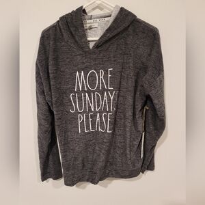 RAE DUNN Sweat Shirt Hoodie for Women| Gray Color| M Size| NWT